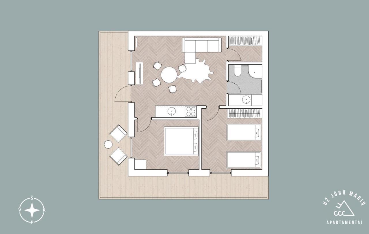 Uz Juru Mariu Apartment Juodkrante Exterior photo